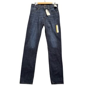 Lee Jeans Mens 33x36 Anderson Regular Straight Fit Dark Wash Denim